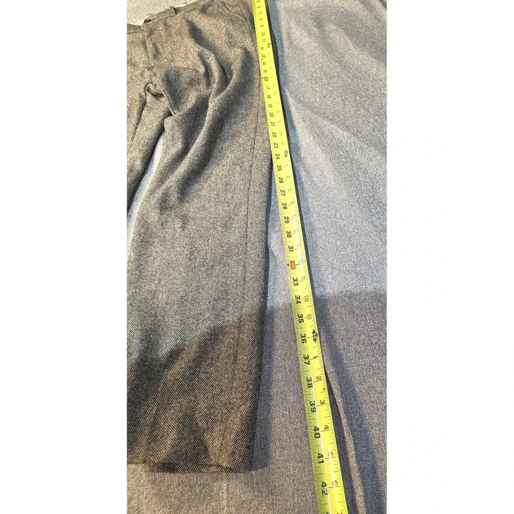 Banana Republic Mens 33x32 Pants Vintage Straight Gray Herringbone Wool Trousers